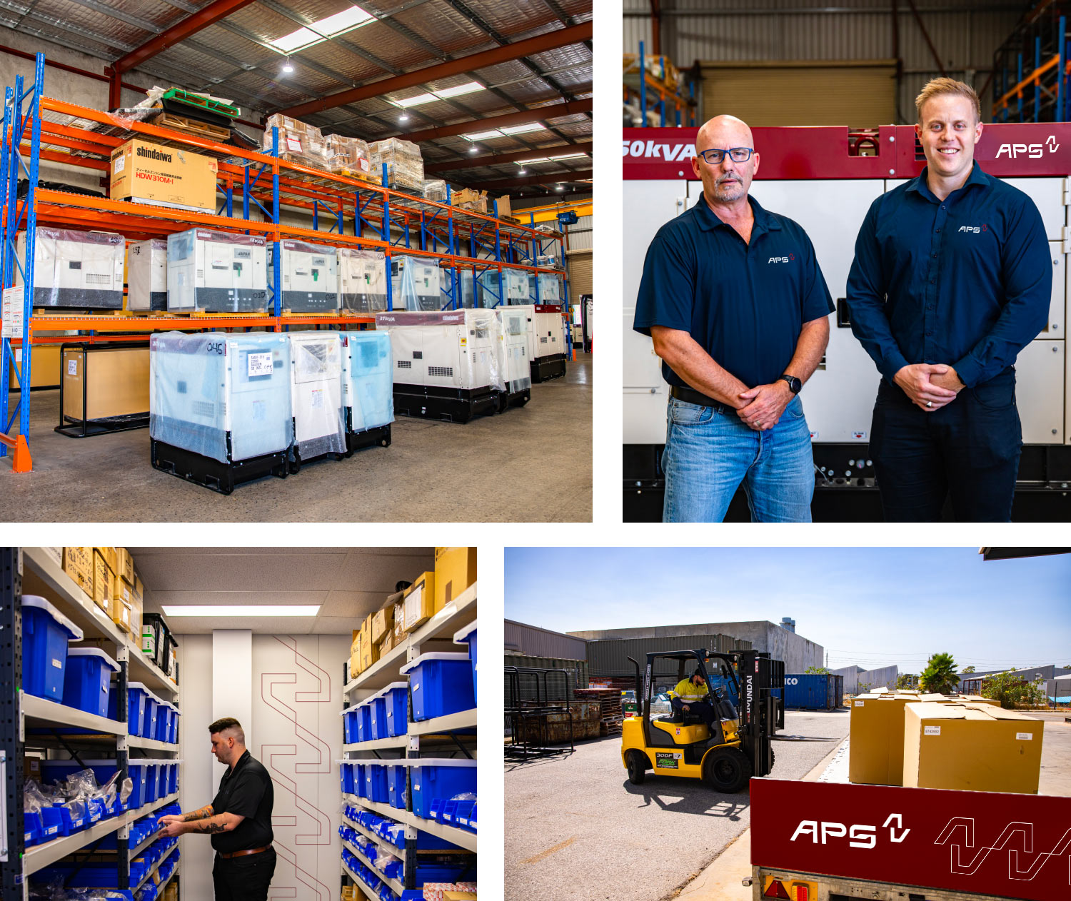 APS employees supplying generators and welders around Australia